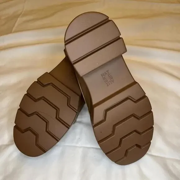 Naturalizer “Nina” Tan Metal Accents Platform Size 6M Loafer - Picture 6 of 6